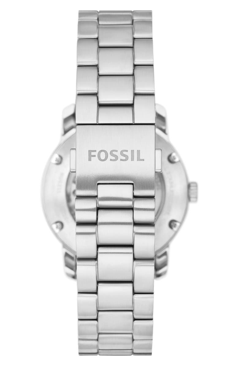 Fossil Heritage Stainless Steel Automatic Bracelet Watch, 38mm, Alternate, color, 