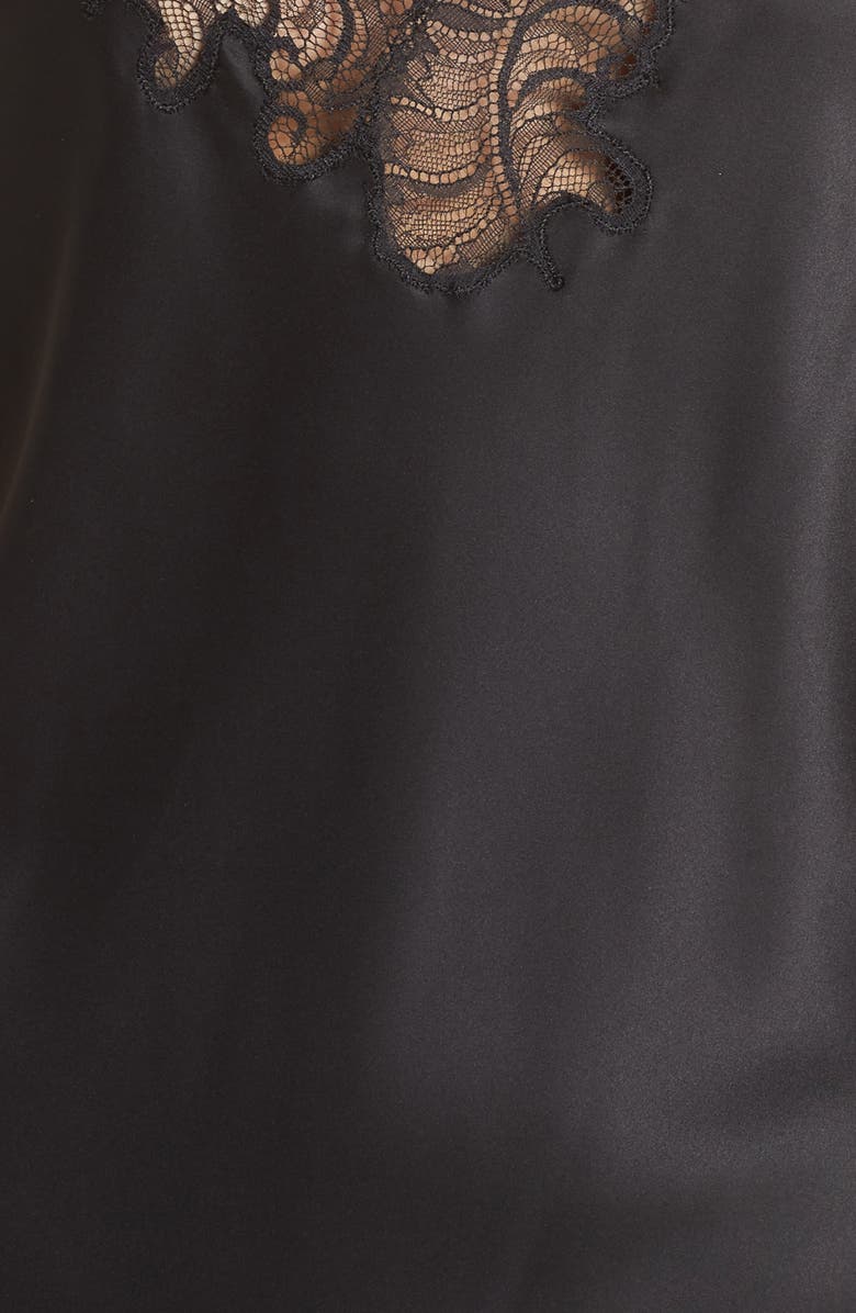 Natori Feather Lace Trim Chemise, Alternate, color,