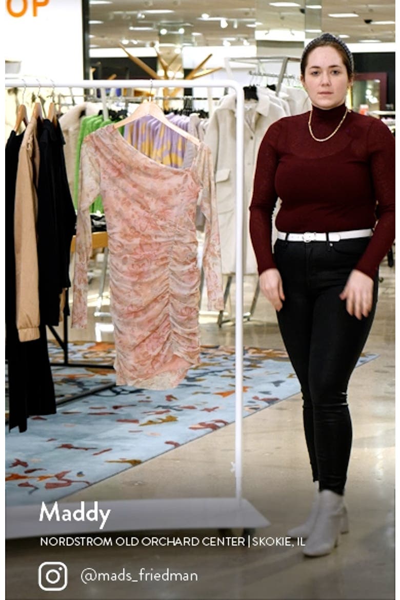 Chloe One-Shoulder Long Sleeve Minidress video