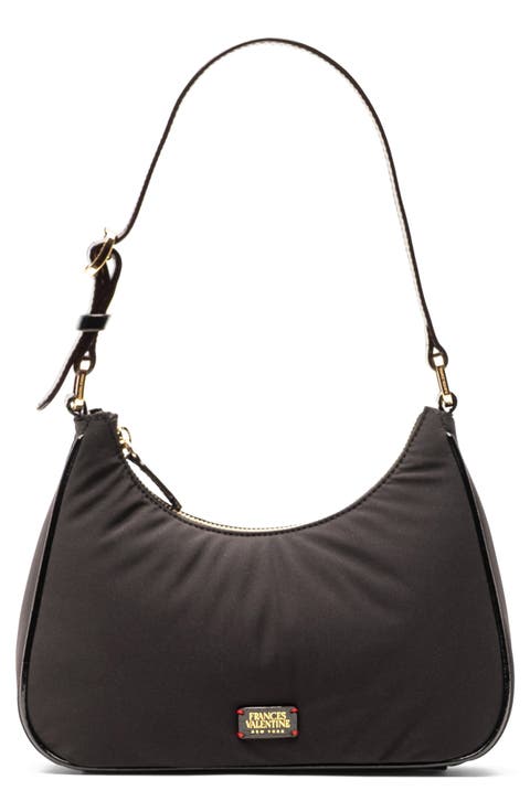 Small Lola Nylon Hobo Shoulder Bag