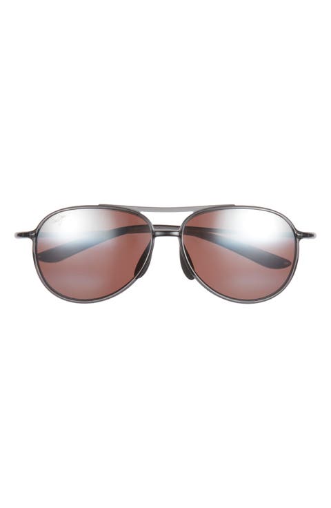 60mm Polarized Aviator Sunglasses