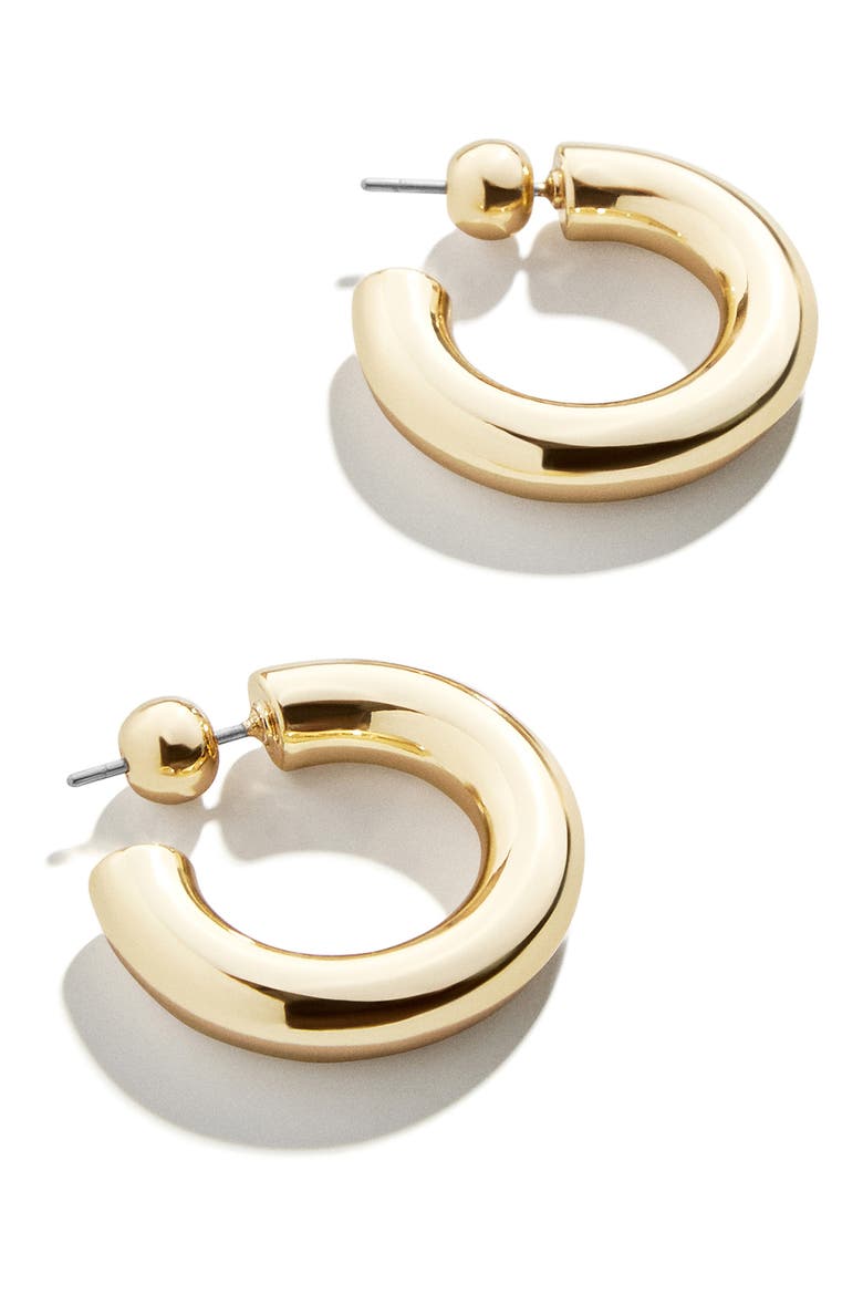 Dalilah Small Hoop Earrings, Main, color, GOLD
