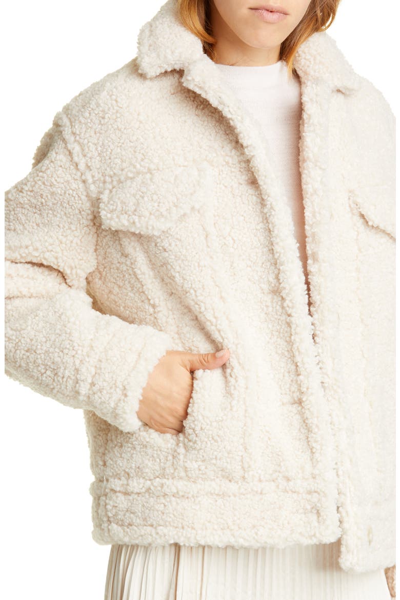 Teddy Jacket, Alternate, color, PEARL