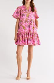 SUGARLIPS Panther Azari Cotton Shift Minidress