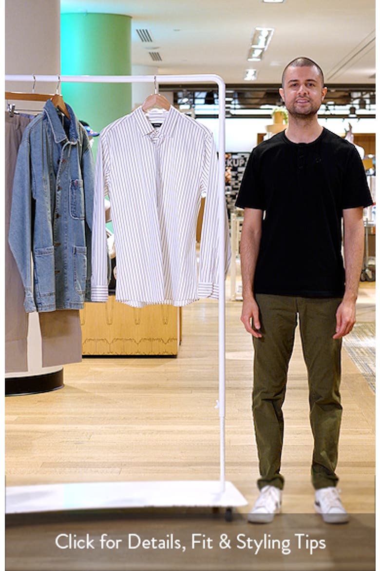 Stripe Regular Fit Cotton Button-Up Shirt video