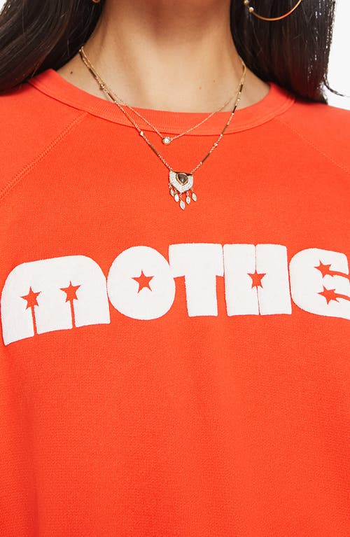 Shop Mother The Biggie Concert Cotton Graphic Sweatshirt In Twinkle