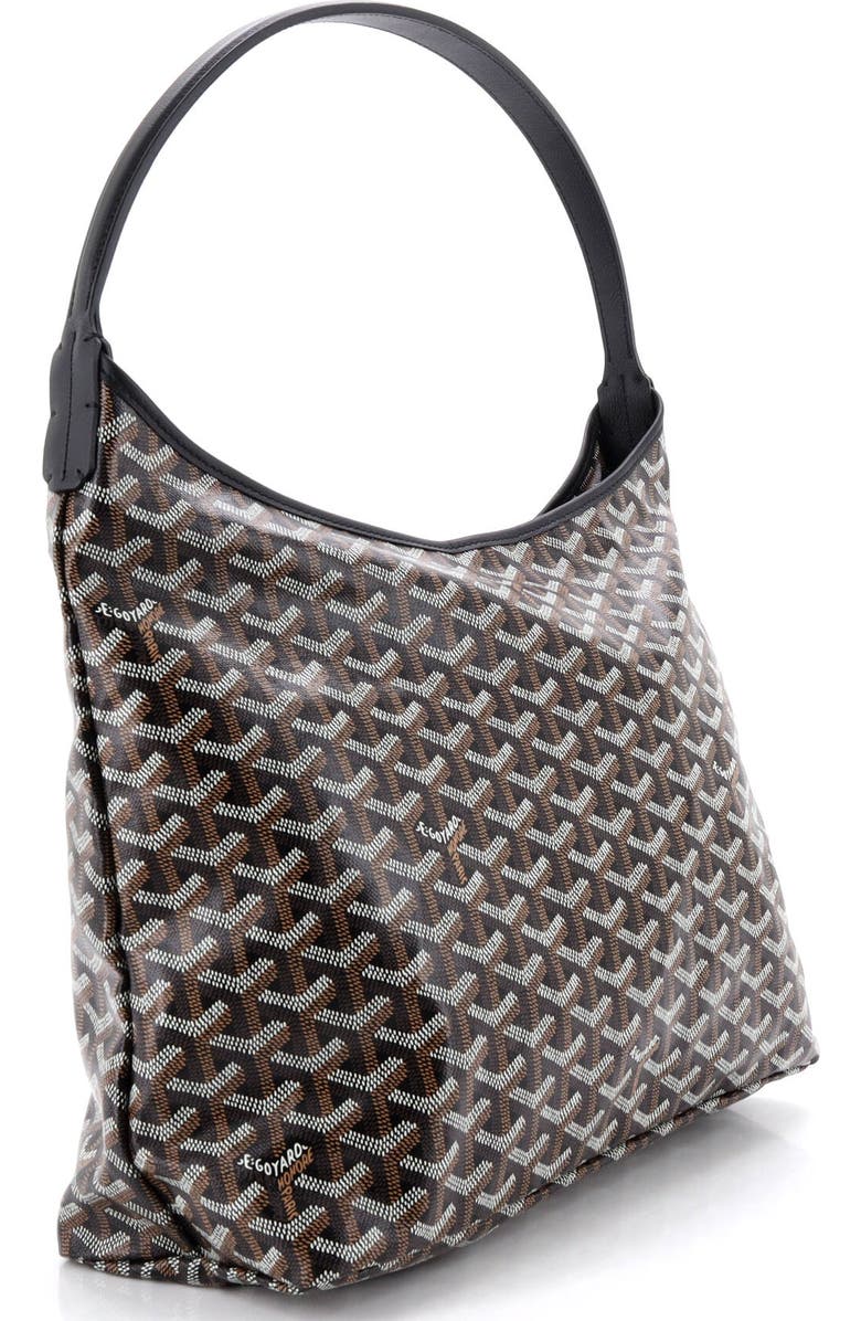 Pre-Owned Goyard Boheme Hobo Coated Canvas, Alternate, color, Black