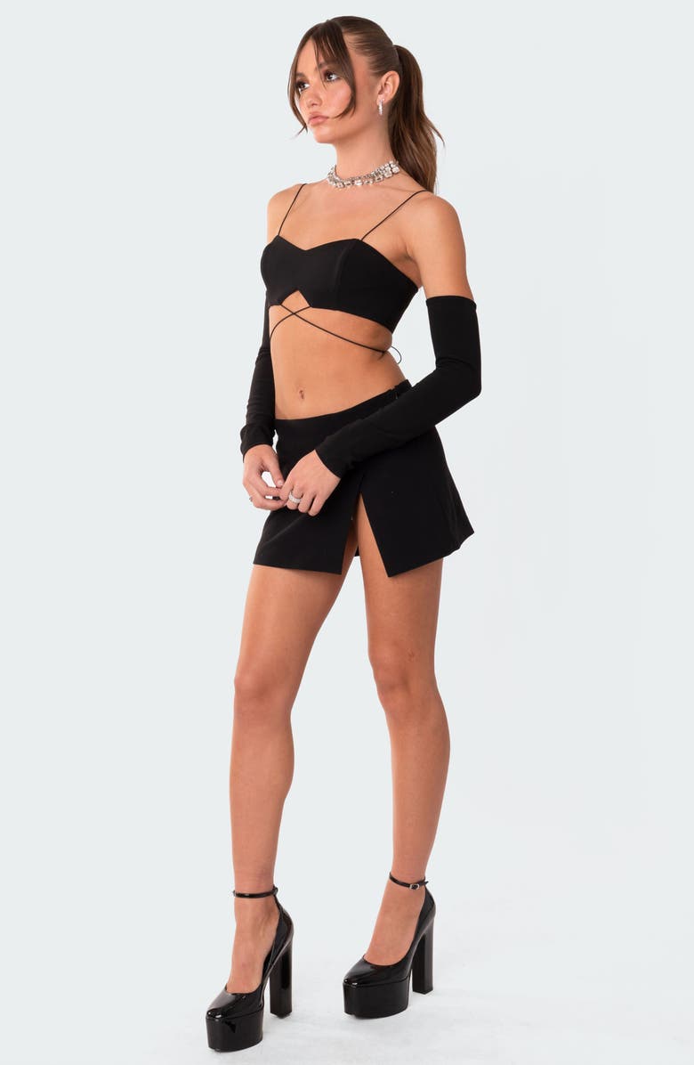 EDIKTED Beatrix Bralette with Detached Sleeves, Alternate, color, 