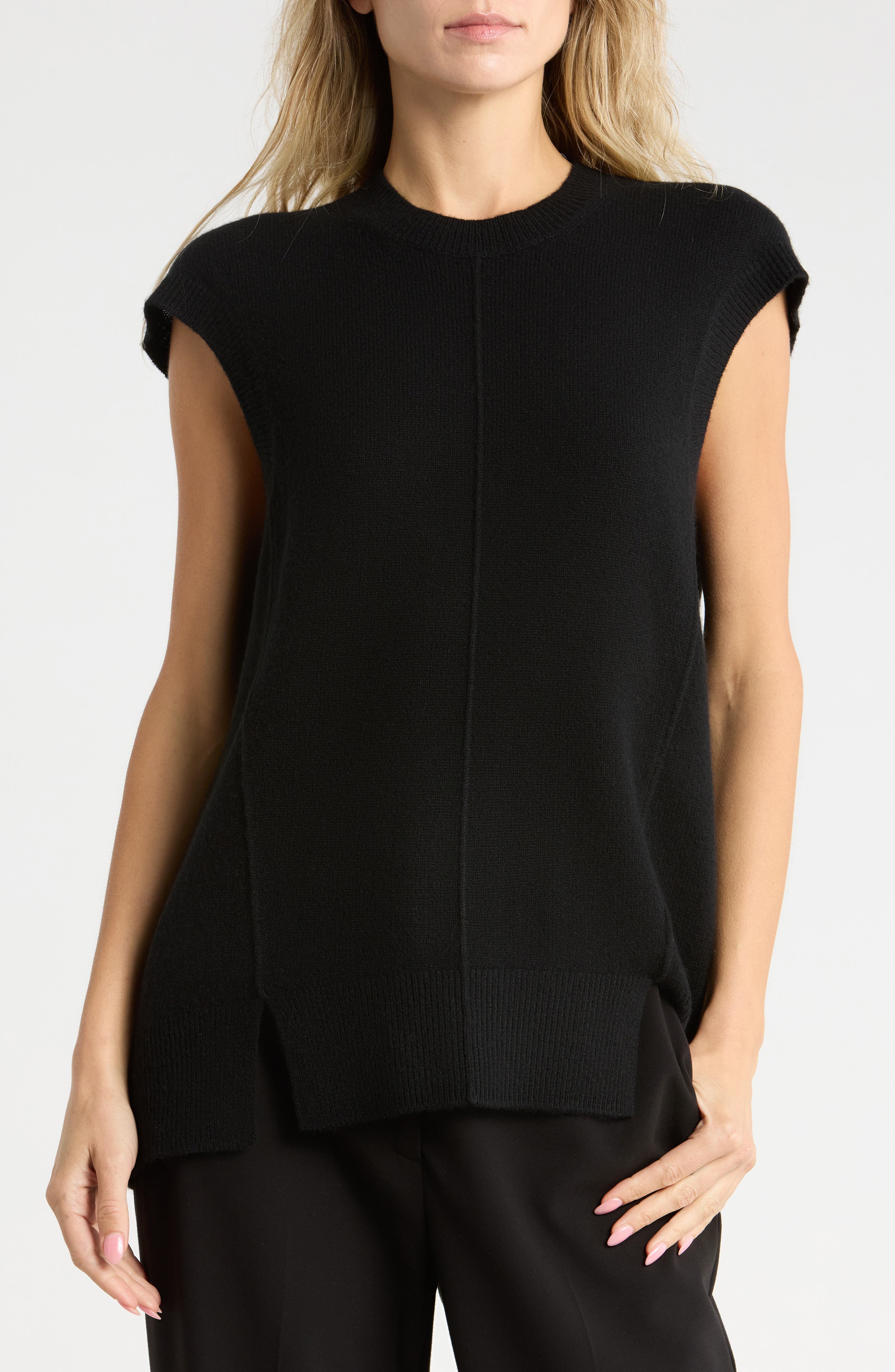 Brushed Wool & Cashmere Sweater Vest