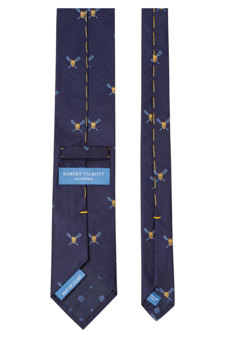Robert Devil And Pitchforks Best of Class Necktie, Alternate, color, Navy