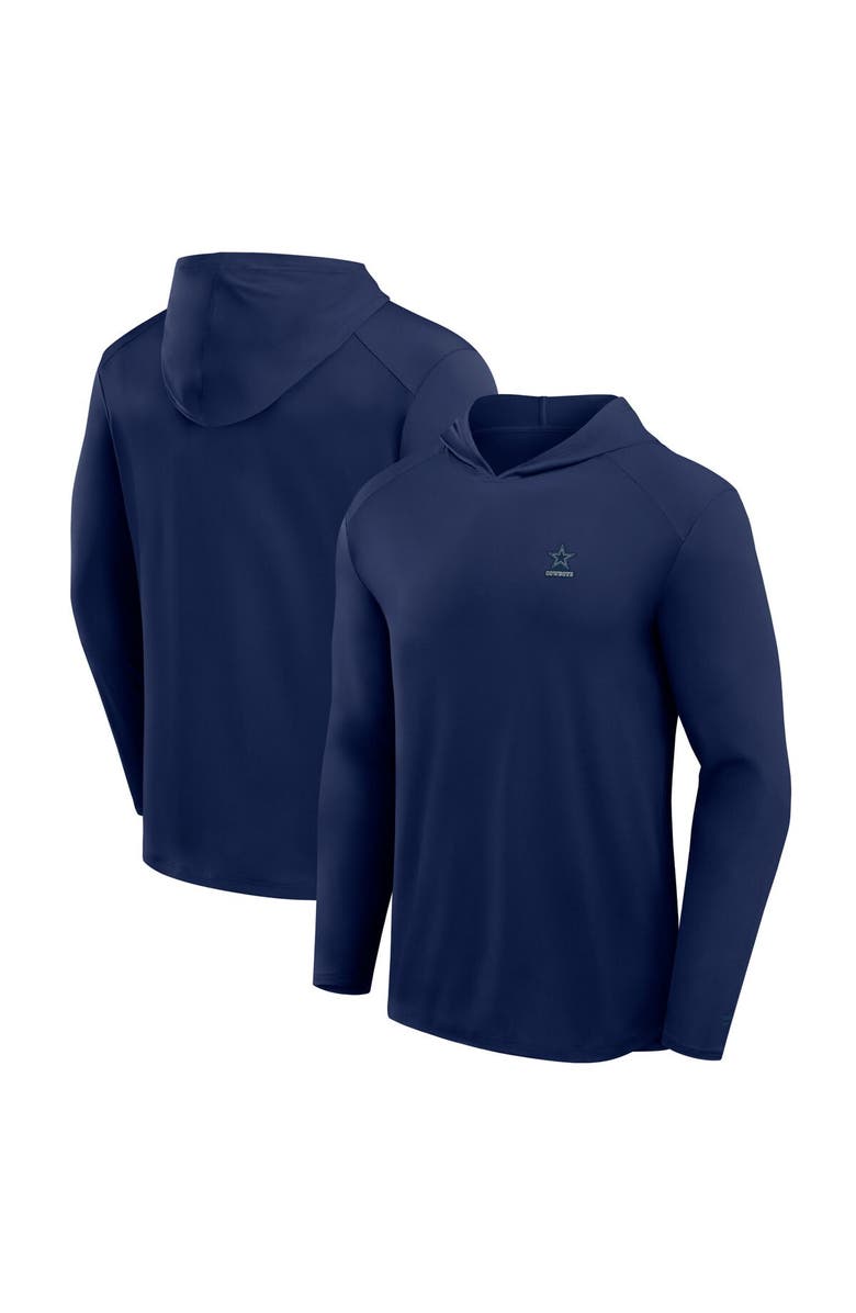 FANATICS Men's Fanatics Black Dallas Cowboys Front Office Power Mono Long Sleeve Hoodie T-Shirt, Main, color, Black