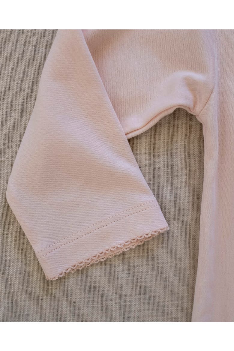 Pima Embroidered Footie, Alternate, color, Clothesline