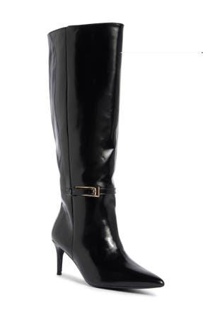 Princess Polly Glazed Knee High Boot in BLACK · Shoes from Nordstrom Rack in a $134.91 outfit