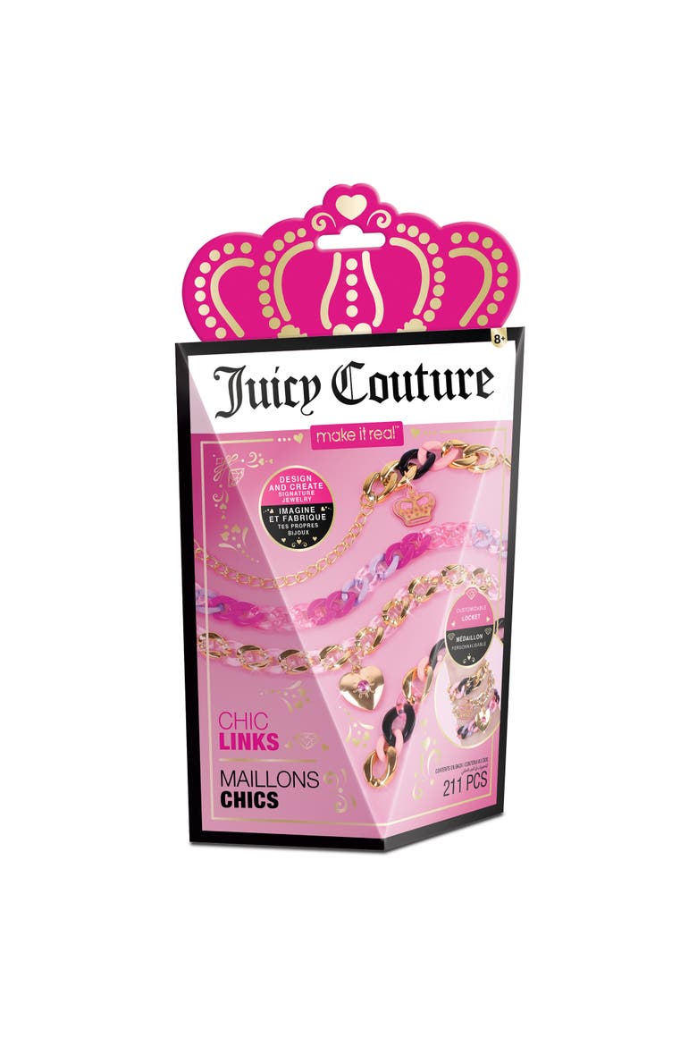 Make It Real Juicy Couture Chic Links DIY Jewelry Kit, Ages 8+, Main, color, Multicolored