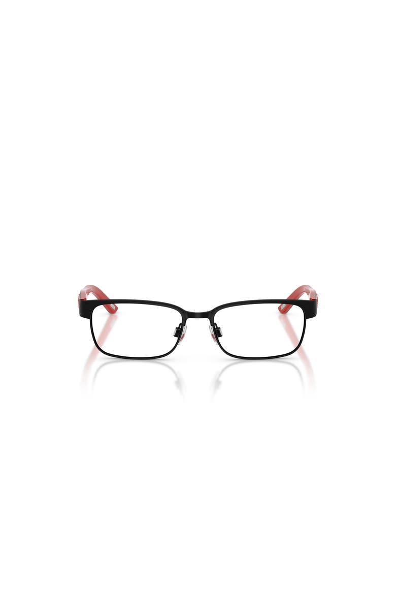 Polo Ralph Lauren 46mm Rectangle optical glasses, Alternate, color, Black