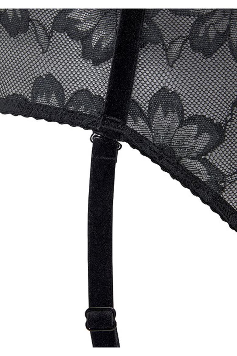 Women's Lace High Waisted Bikini Brief, Alternate, color, Black