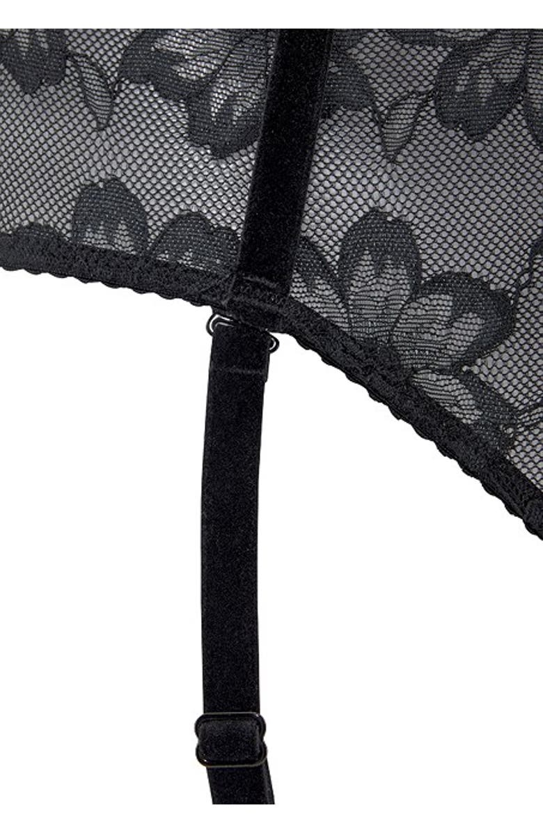 LASCANA Lace High Waisted Bikini Brief, Alternate, color, Black