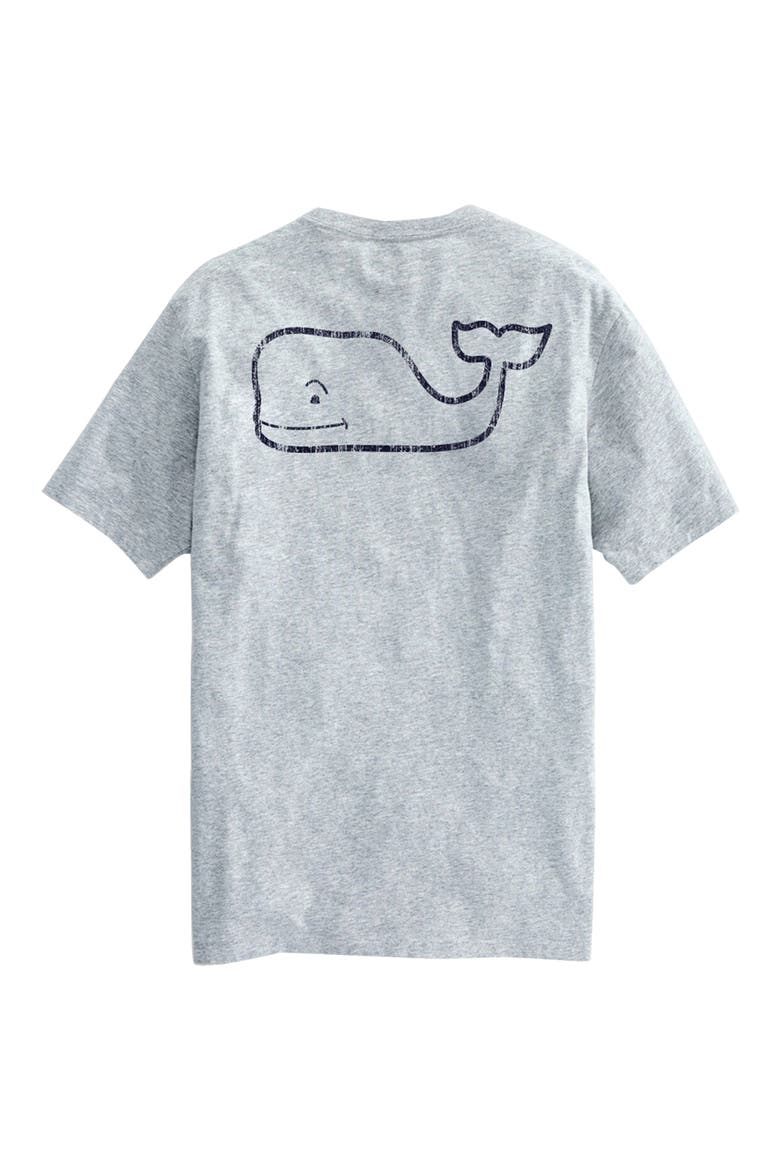 Men's Vintage Whale Pocket Graphic Tee, Alternate, color, GREY HEATHER