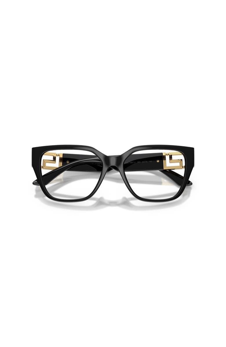 Versace 54mm Square optical glasses, Alternate, color, Black