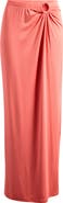 Good American Ruched Jersey Maxi Skirt