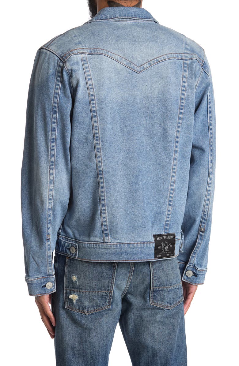 True Religion Brand Jeans Jimmy Denim Jacket, Alternate, color,