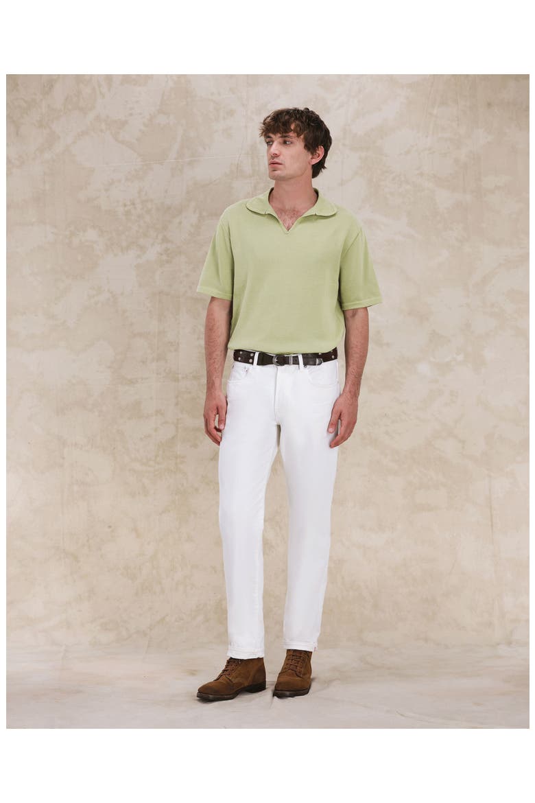 Andy Cotton Knit Polo, Alternate, color, KIWI