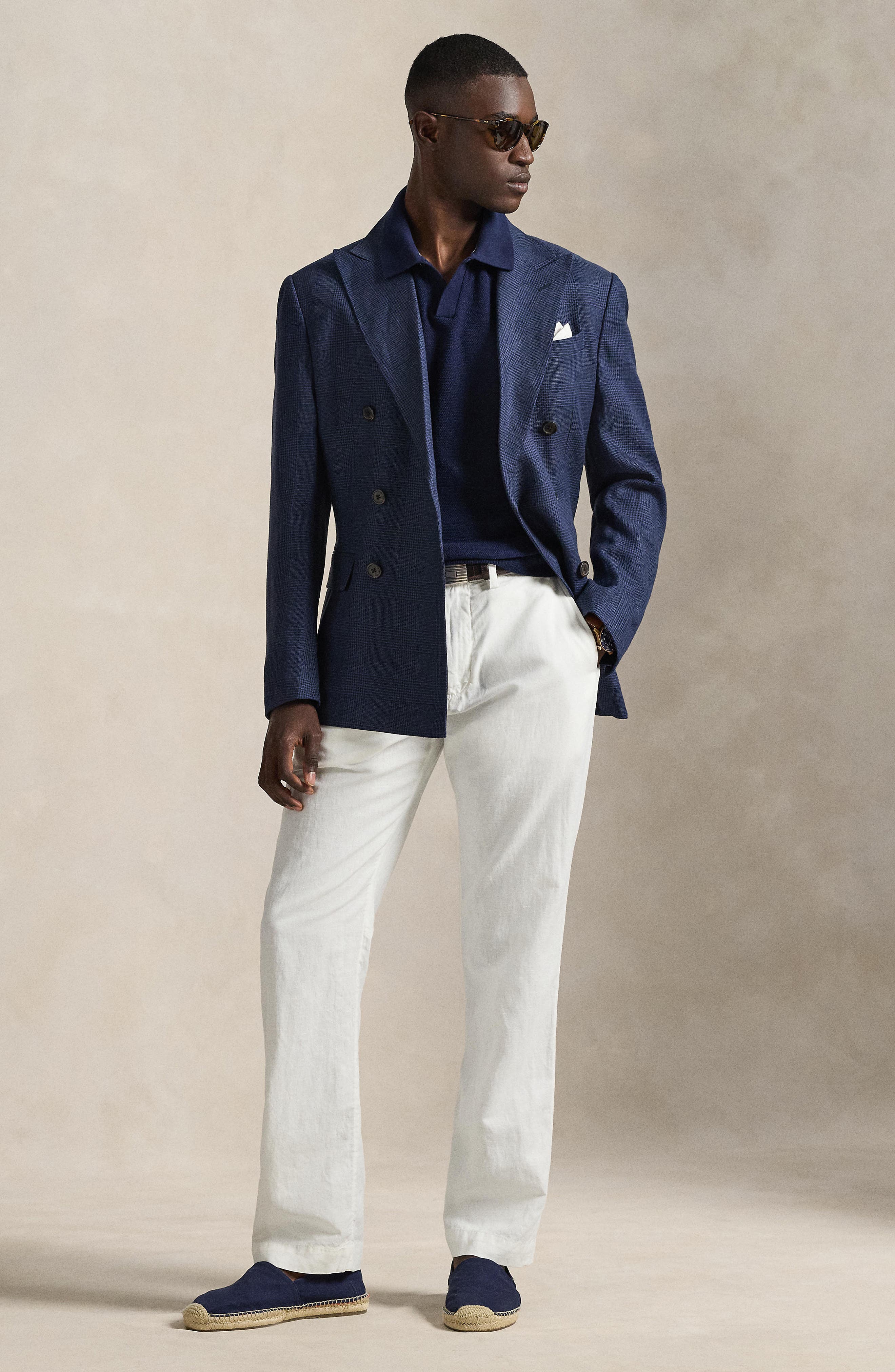 Polo Ralph Lauren Textured Seed Stitch Cotton & Linen Polo — фото 8