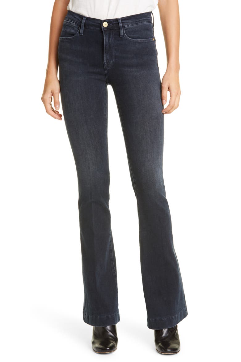 Le High Waist Flare Jeans, Main, color, WAYFARER