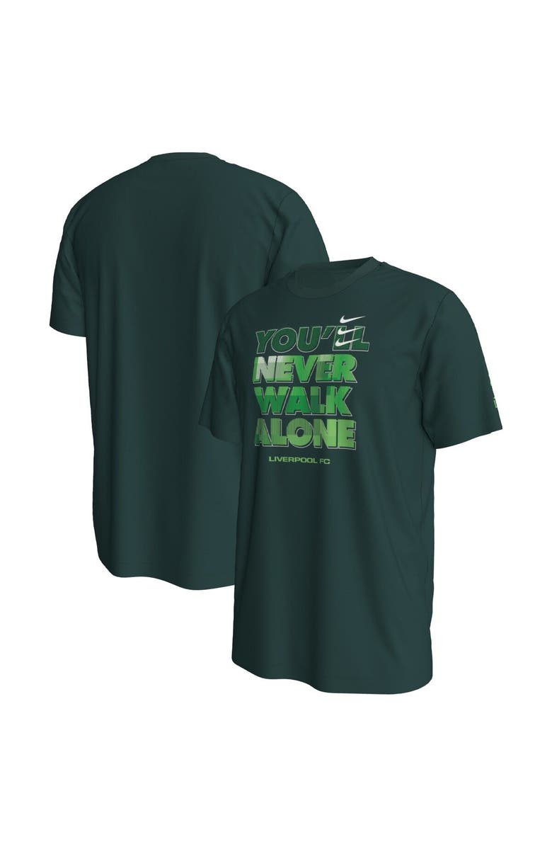 Nike Men's Nike Green Liverpool Verbiage T-Shirt, Main, color, 