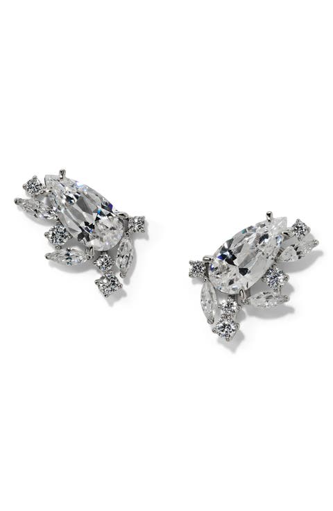 Cannes Cubic Zirconia Stud Earrings