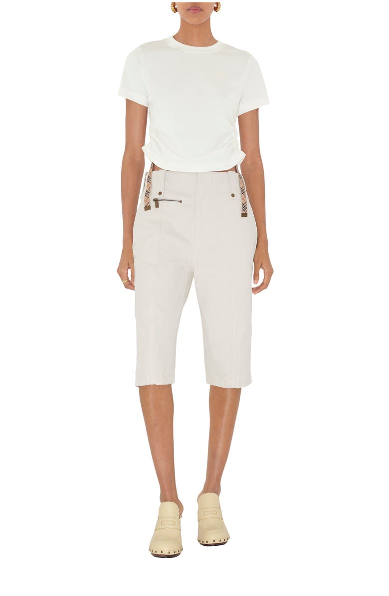 Burberry Festival Cotton T-shirt, Main, color, Chalk