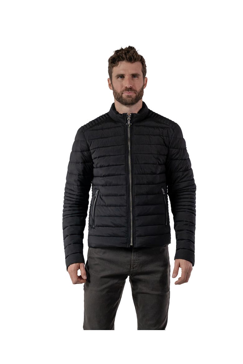 Men's Moto Jacket, Main, color, BLACK
