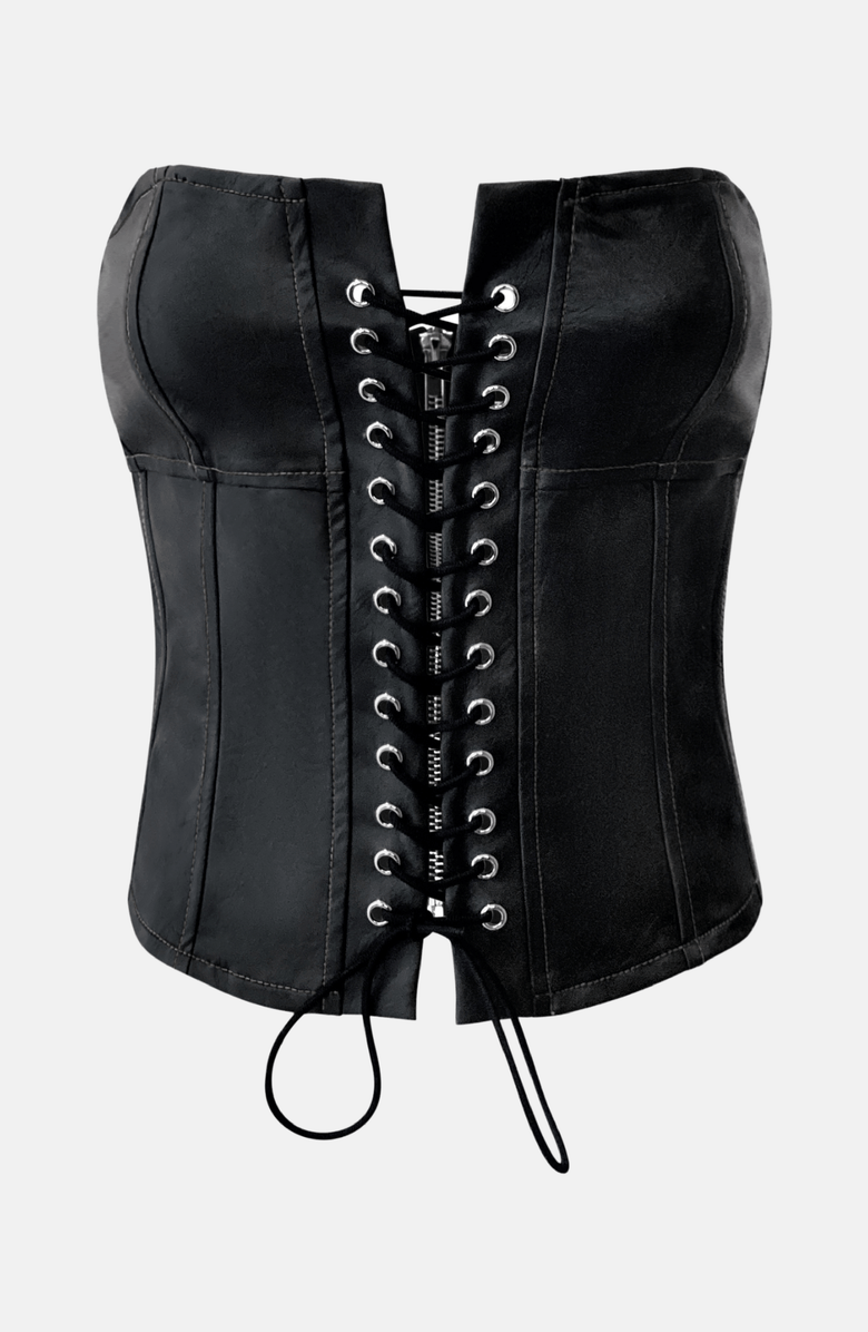 OW Collection SABLE Corset Top, Alternate, color, Black