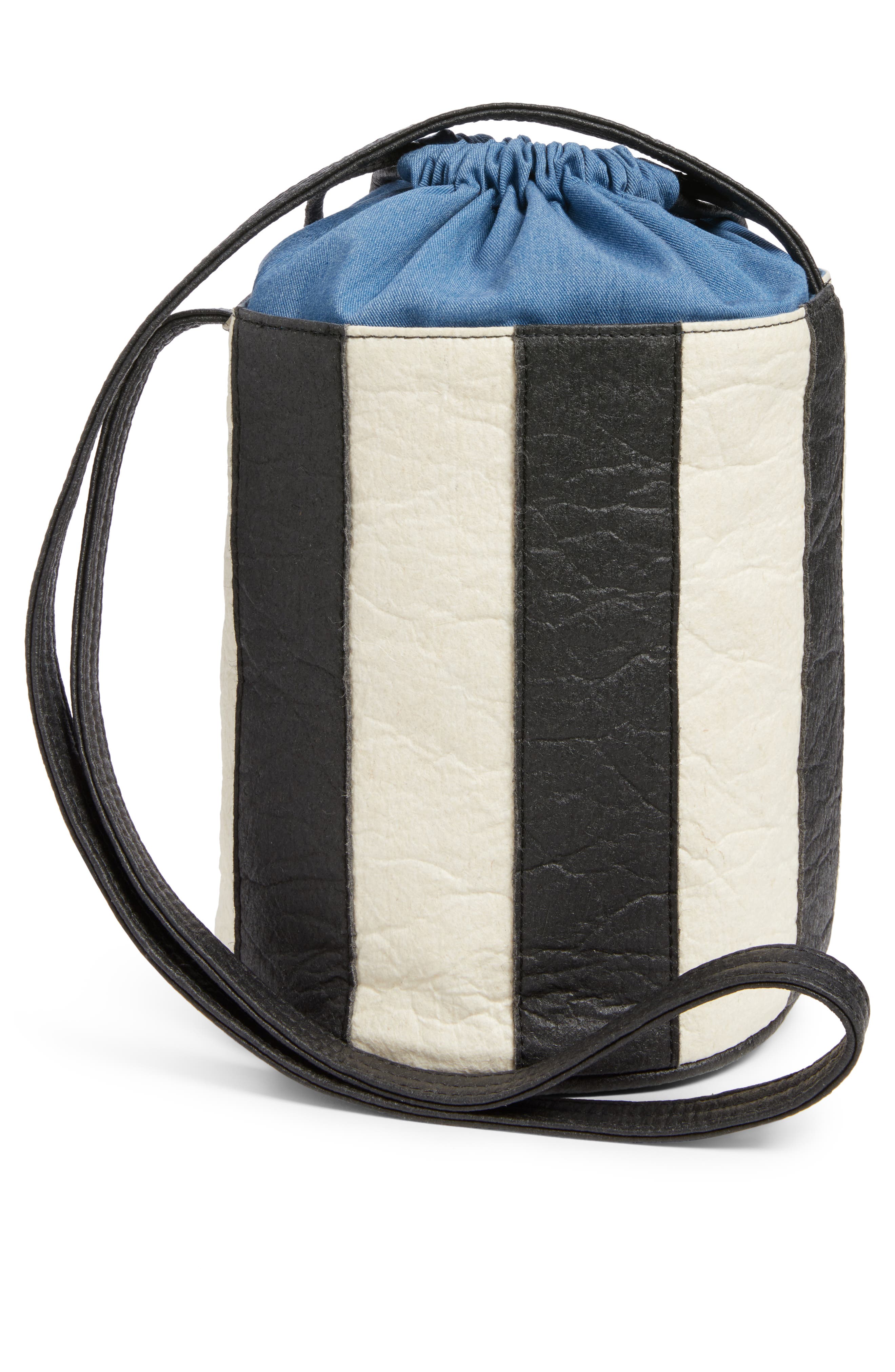 HOZEN Stripe Bucket Bag, Alternate, color, 
