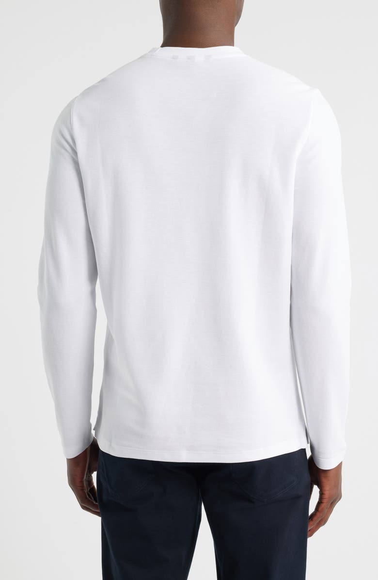 Robert Barakett Sorrell Long Sleeve Cotton Blend T-Shirt, Alternate, color, White