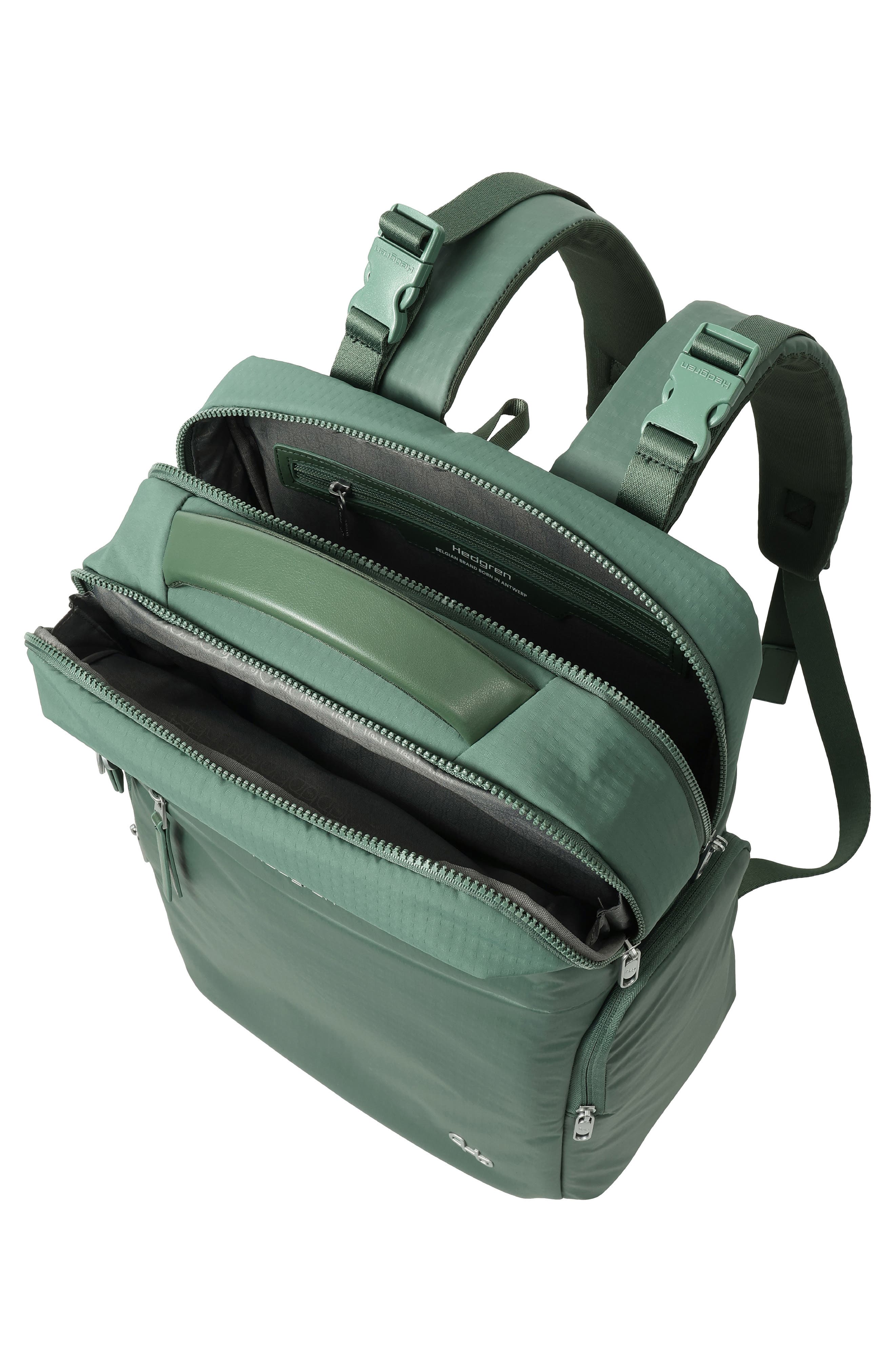 Hedgren Tsutsumi Diaper Backpack, Alternate, color, Duck Green