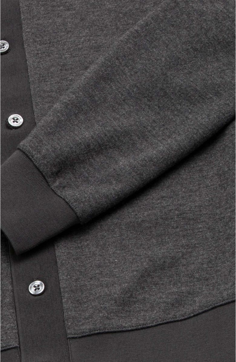 Surfside Supply Co. Wesley Polo Cardigan, Alternate, color, Charcoal Heather
