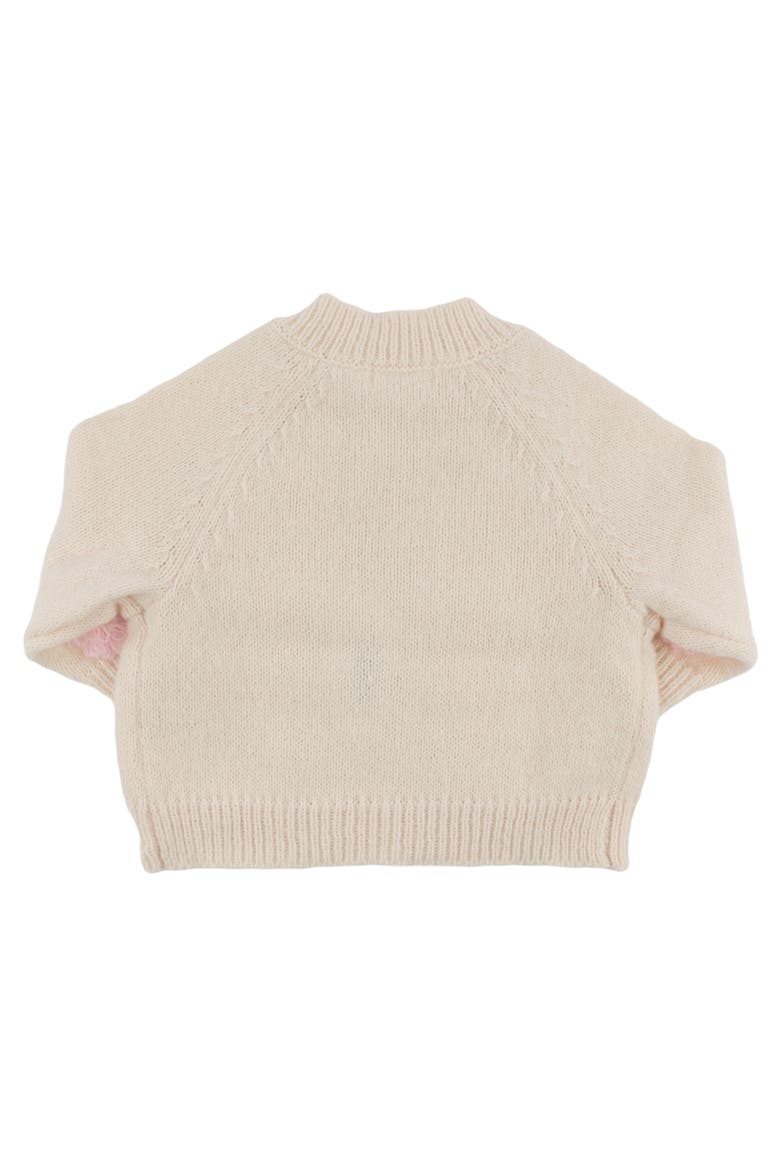 Scandi Flower Cardigan-Toddler, Little Kid, Alternate, color, Cream