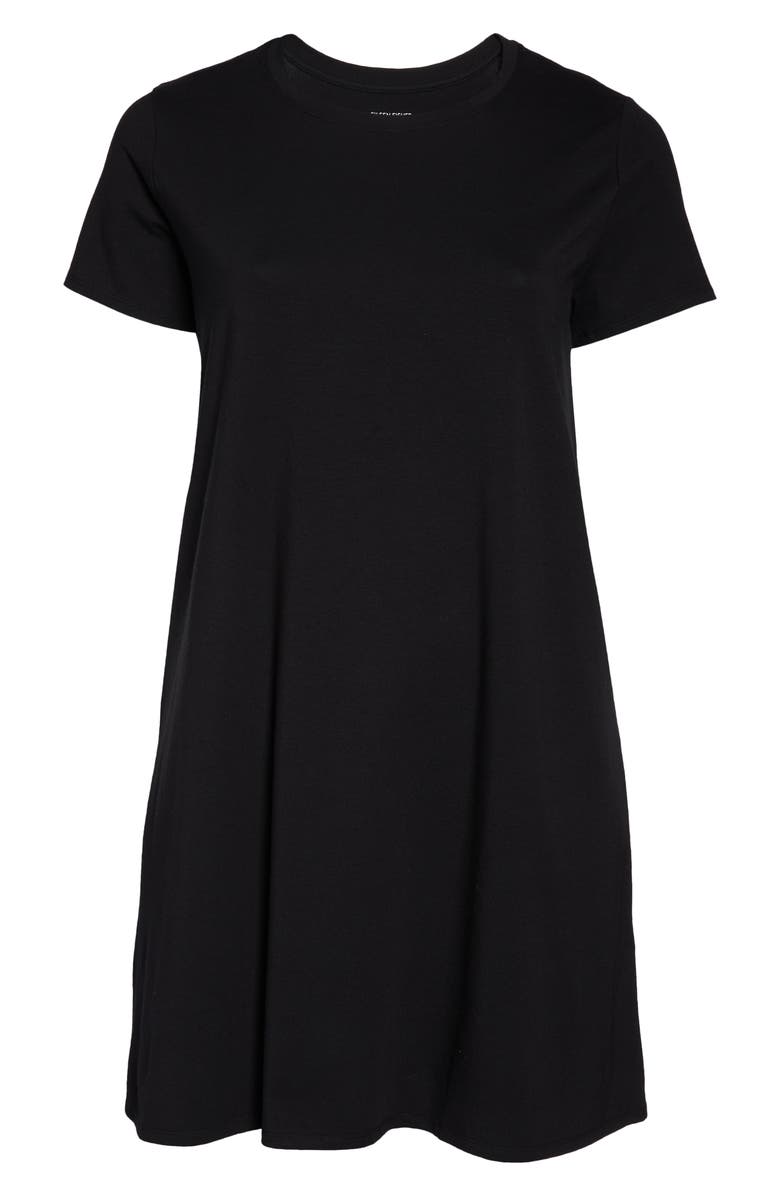 Eileen Fisher Organic Cotton Jersey Shift Dress, Alternate, color,