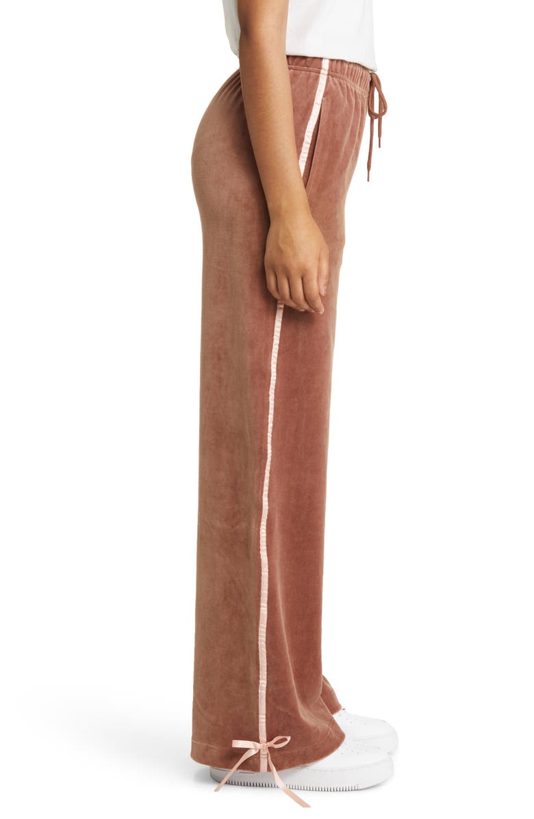 CONEY ISLAND PICNIC Ballet Academy Velour Track Pants, Alternate, color, 