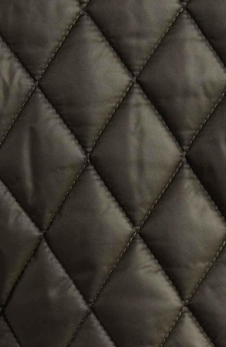 London Fog Quilted Water Resistant Jacket, Alternate, color, Olive