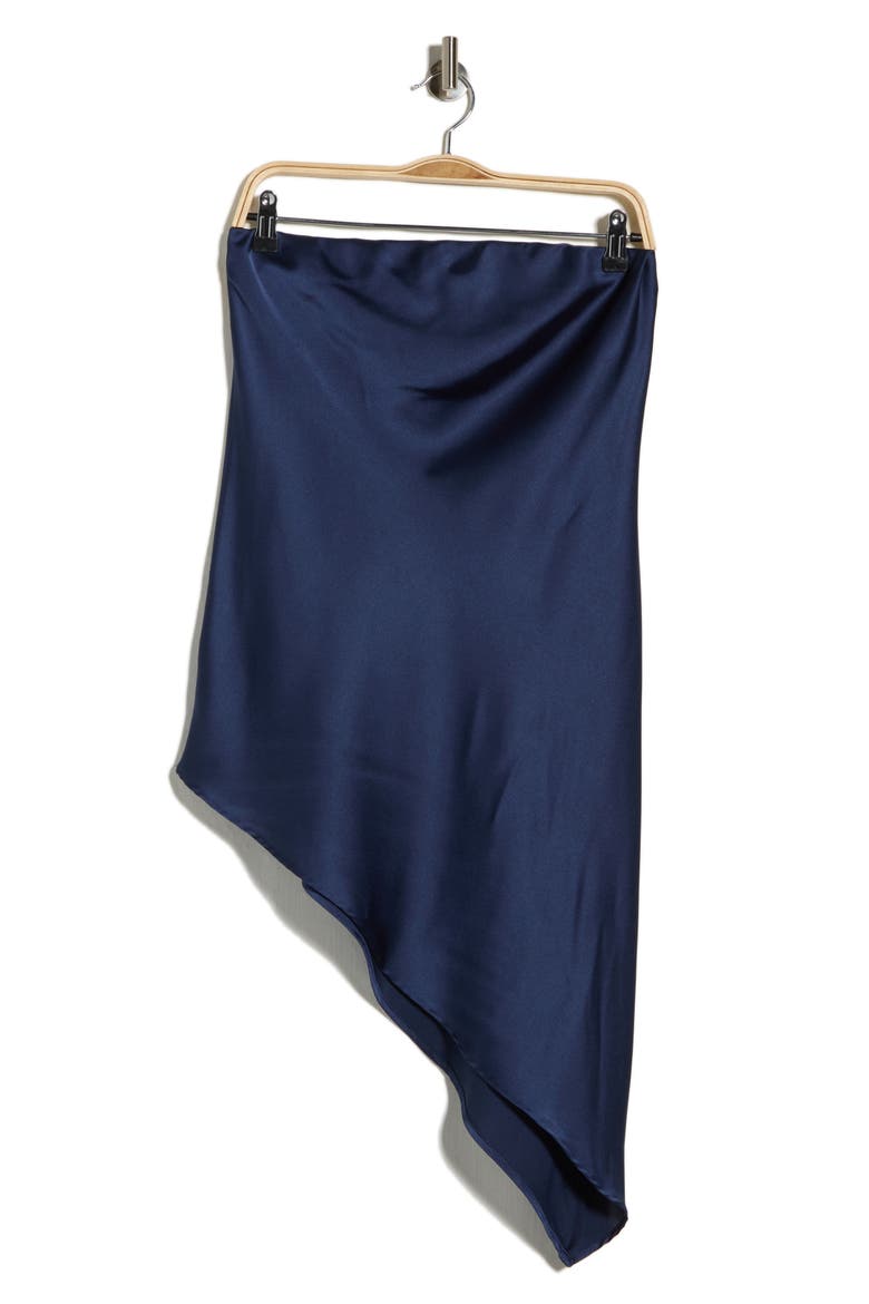 Asymmetric Strapless Tunic Top, Alternate, color, NAVY