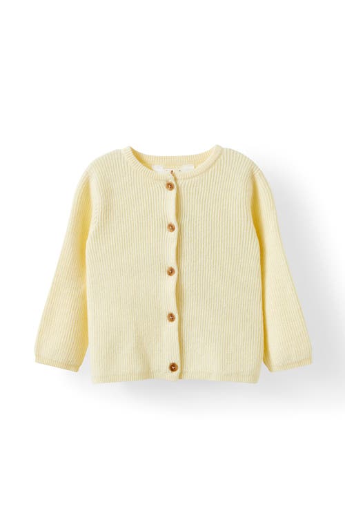 Cotton On Kids Organic Knit Cardigan In Yellow