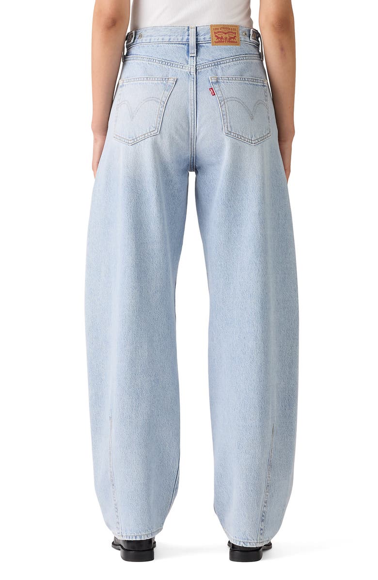 Levi's Cinch High Waist Barrel Jeans, Alternate, color, Abraided Art