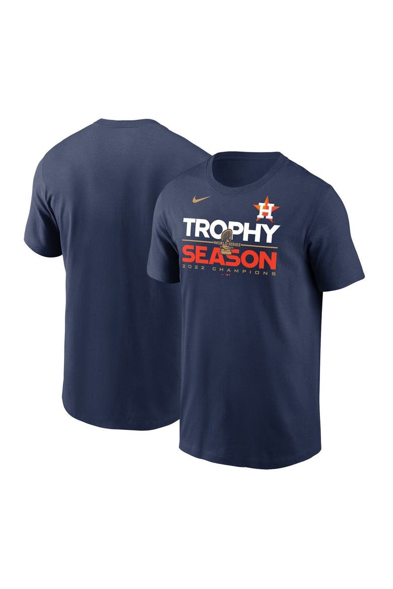 Men's Nike Navy Houston Astros 2022 World Series Champions Commissioner's Trophy T-Shirt, Main, color, Navy