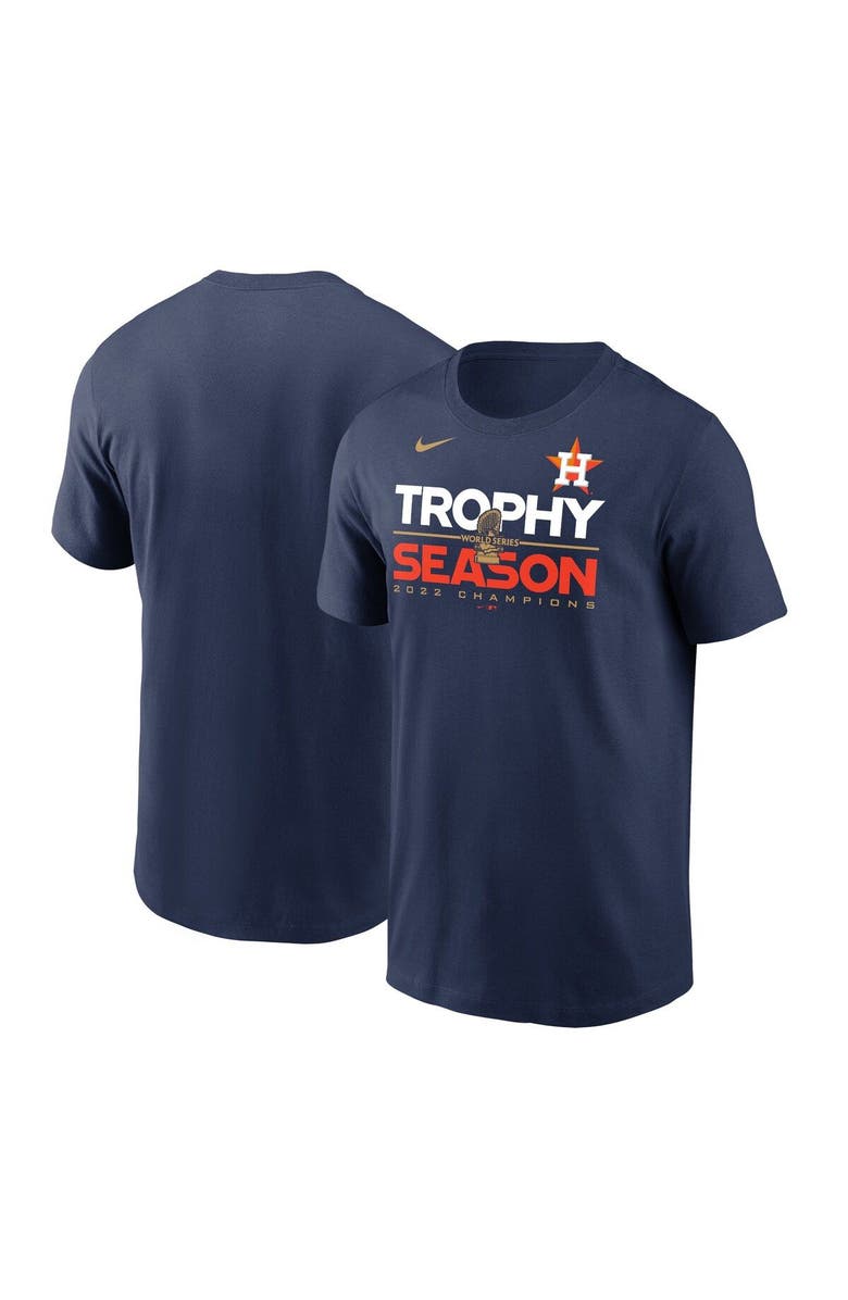 Nike Men's Nike Navy Houston Astros 2022 World Series Champions Commissioner's Trophy T-Shirt, Main, color,
