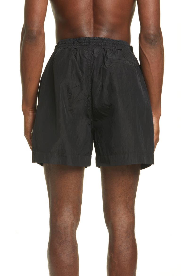Garment Dyed Swim Trunks, Alternate, color, BLACK
