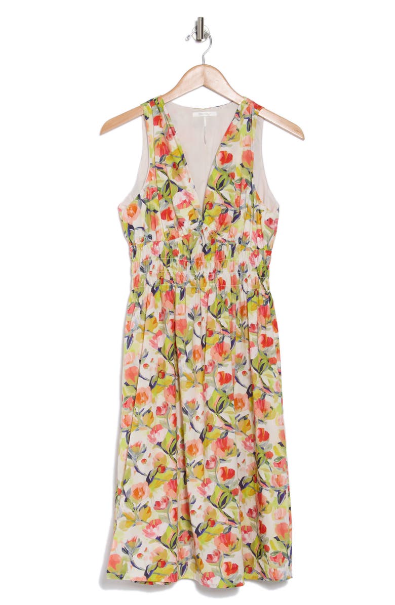 Springwater Print Sleeveless Dress