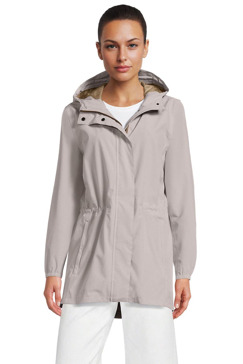 Squall Packable Waterproof Raincoat, Main, color, Soft Mushroom