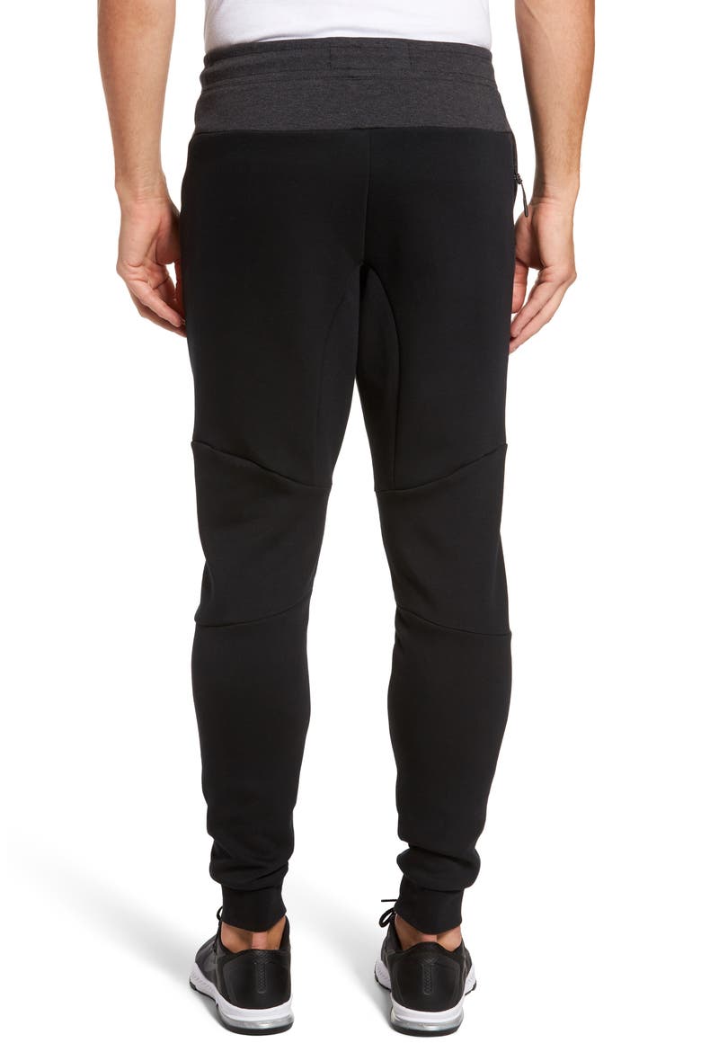 Tech Fleece Jogger Pants, Alternate, color, BLACK HEATHER/ BLACK/ BLACK